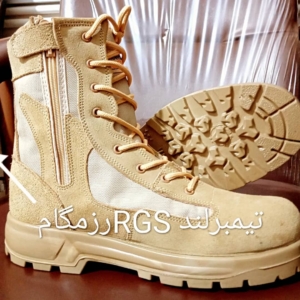 پوتین تیمبرلند به رنگ خاکی زیپدار